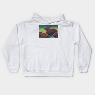 Capybara cute Kids Hoodie